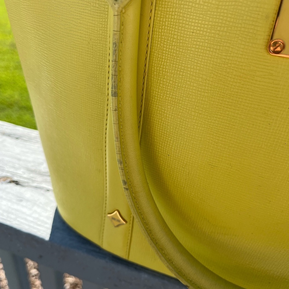 MCM Yellow Tote Bag GUc AUTHENTIC - Picture 6 of 16